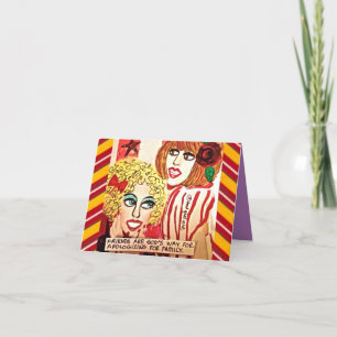 NOTECARD-VRIENDEN ZIJN GODS MANIER OM ZICH TE VERO KAART