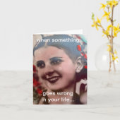 NOTECARD-WANNEER IETS IN UW LEVEN VERKEERD GAAT KAART (Gele Bloem)