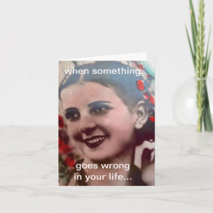 NOTECARD-WANNEER IETS IN UW LEVEN VERKEERD GAAT KAART
