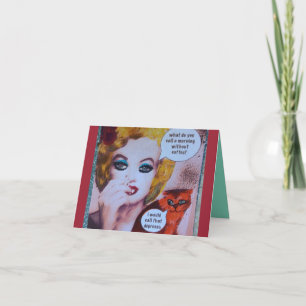 NOTECARD-WAT U ROEPEN EEN OCHTEND ZONDER KAART