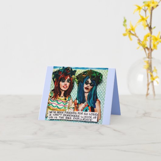 NOTECARD, WE ZIJN AL ZO LANG VRIENDEN KAART (Gele Bloem)