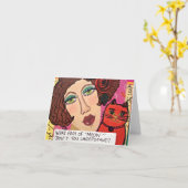 NOTECARD-WELK EEN DEEL VAN MIAUW NIET U BEGRIJPT KAART (Gele Bloem)