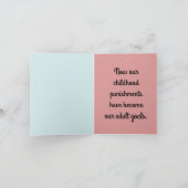 Notecard-welke leeftijd je ook bent is de nieuwe 3 kaart (Binnen)