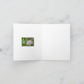 NOTECARD, "ZACHTE BLEKE LAVENDEL RHODODENDRON" KAART (Binnen)