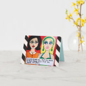 NOTECARD-ZAL DE GOEDE VRIEND U HELPEN BEWEGEN ZICH KAART (Gele Bloem)