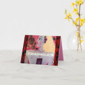 NOTECARD-ZE HAD ROZEN IN HAAR ZIEL KAART (Gele Bloem)