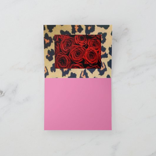 NOTECARD-ZE HAD ROZEN IN HAAR ZIEL KAART (Binnen)