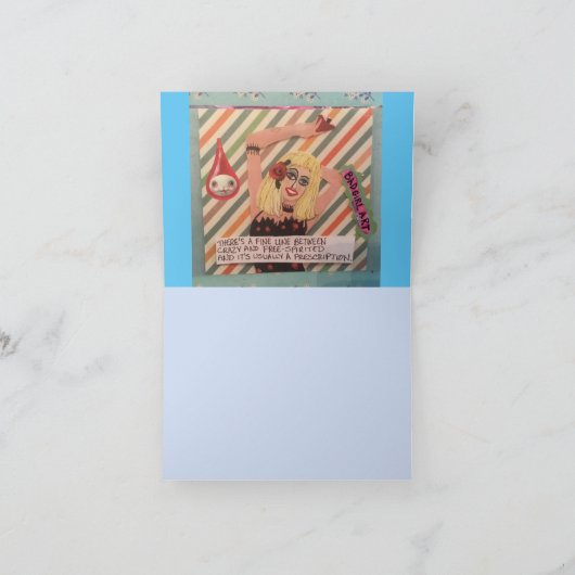 NOTECARD-ZE HIELD ERVAN OM HAAR HIELEN OP TE TRAPP KAART (Binnen)