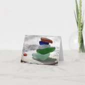 Notecard - Zee glas gestapeld Kaart (Voorkant)
