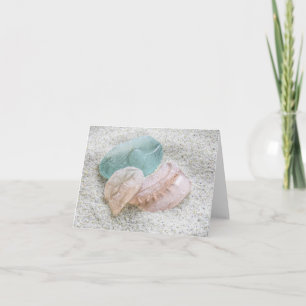 Notecard - Zee glas in pastels Kaart