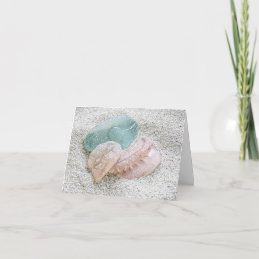 Notecard - Zee glas in pastels Kaart (Voorkant)
