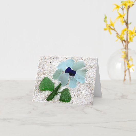 Notecard - Zee glasventilator Kaart (Gele Bloem)