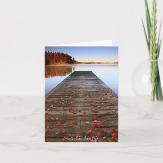 Notecard - Zevende Meer, Inham, NY Kaart (Voorkant)
