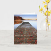 Notecard - Zevende Meer, Inham, NY Kaart (Gele Bloem)