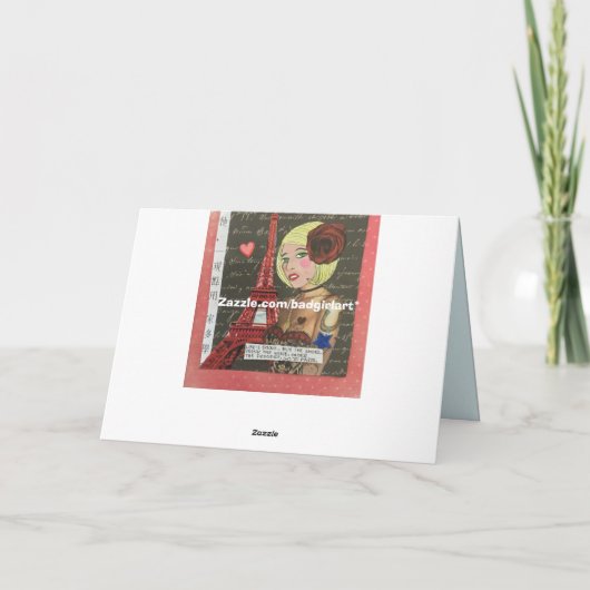 Notecard-zij bracht en haar samen definitief zich kaart (Achterkant)