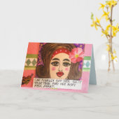 Notecard-zij bracht en haar samen definitief zich kaart (Gele Bloem)