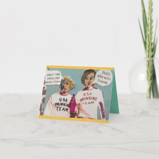 NOTECARD-ZOET EN SASSY EN NOOIT ELEGANT KAART