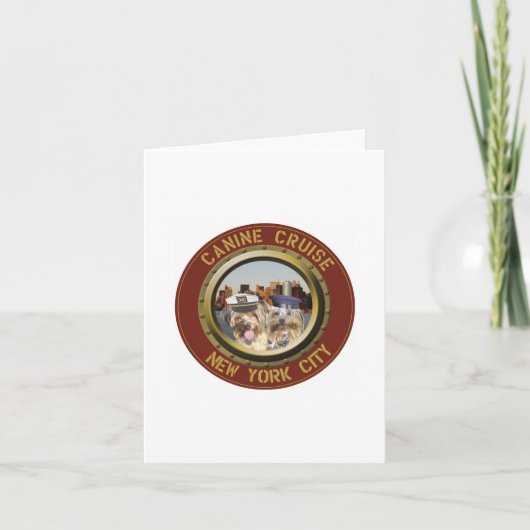 Notecards Canine Cruise Logo Kaart (Voorkant)