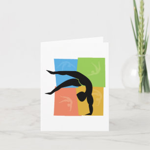 Notecards van de gymnastiek kaart