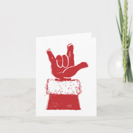 Notecards van de kerstman feestdagen kaart