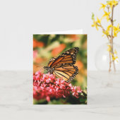 Notecards van de Vlinder van de monarch Kaart (Gele Bloem)