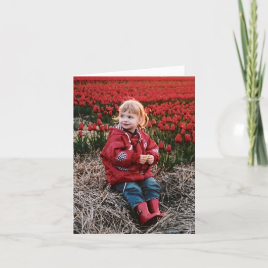 Notecards van het Gebied van de tulp Kaart (Voorkant)