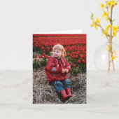 Notecards van het Gebied van de tulp Kaart (Gele Bloem)