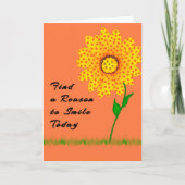 Noteer Kaart Een reden vinden om vandaag te glimla (Voorkant)