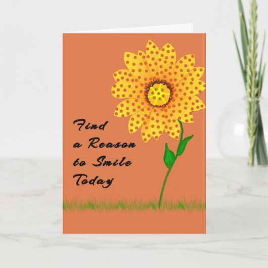 Noteer Kaart Een reden vinden om vandaag te glimla (Voorkant)