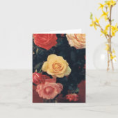 Noteer Kaart met Rozen (Gele Bloem)