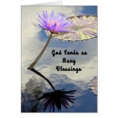 Noteer Kaart voor zuster, veel zegeningen (Voorkant)