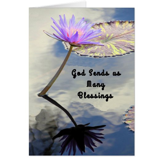 Noteer Kaart voor zuster, veel zegeningen (Voorkant)