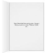 Noteer Kaart voor zuster, veel zegeningen (Binnen (Rechts))