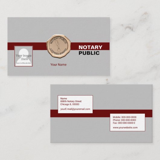 Noteer Visitekaartje (Voorkant / Achterkant)