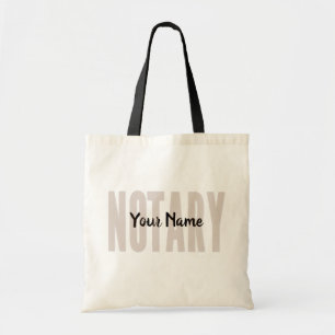 Noteerbaar, bruin, bruin lettertype Gepersonalisee Tote Bag