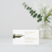 Noteerbaar overheidsobligatietype Gold Pen Visitekaartje (Staand voorkant)