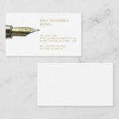 Noteerbaar overheidsobligatietype Gold Pen Visitekaartje (Voorkant / Achterkant)