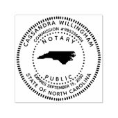 Noteerbaar publiek North Carolina Zelfinktende Stempel (Design)