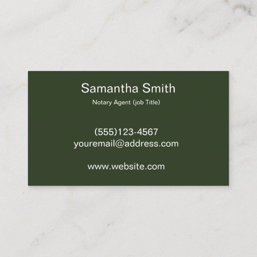 Noteerbare agent Pen Logo Freelance Calligrafie Sc Visitekaartje (Achterkant)