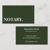 Noteerbare agent Pen Logo Freelance Calligrafie Sc Visitekaartje (Voorkant / Achterkant)