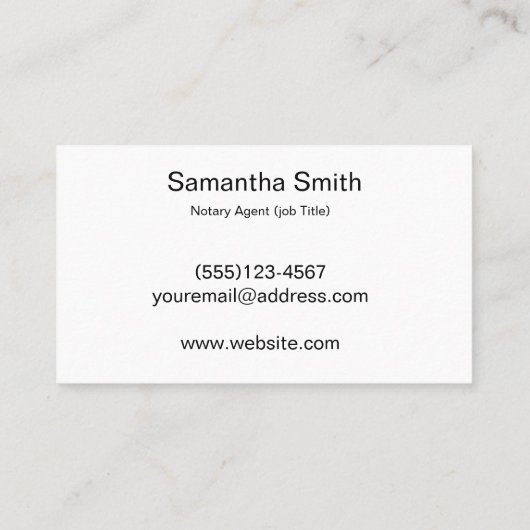 Noteerbare agent Pen Logo Freelance Calligrafie Sc Visitekaartje (Achterkant)