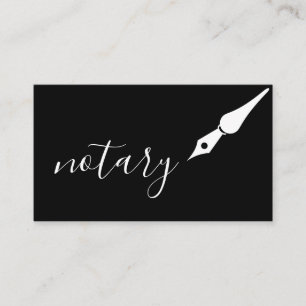 Noteerbare agent Pen Logo Freelance Calligrafie Sc Visitekaartje