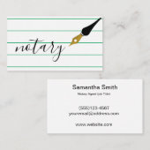 Noteerbare agent Pen Logo Freelance Calligrafie Sc Visitekaartje (Voorkant / Achterkant)