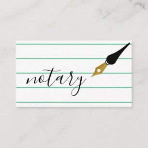Noteerbare agent Pen Logo Freelance Calligrafie Sc Visitekaartje