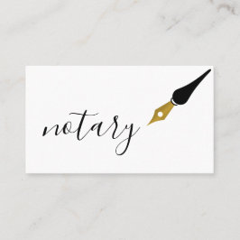 Noteerbare agent Pen Logo Freelance Calligrafie Sc Visitekaartje