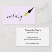 Noteerbare agent Pen Logo Freelance Calligrafie Sc Visitekaartje (Voorkant / Achterkant)