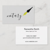 Noteerbare agent Pen Logo Freelance Calligrafie Sc Visitekaartje (Voorkant / Achterkant)