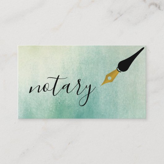 Noteerbare agent Pen Logo Freelance Calligrafie Sc Visitekaartje (Voorkant)