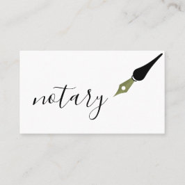 Noteerbare agent Pen Logo Freelance Calligrafie Sc Visitekaartje