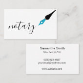 Noteerbare agent Pen Logo Freelance Calligrafie Sc Visitekaartje (Voorkant / Achterkant)